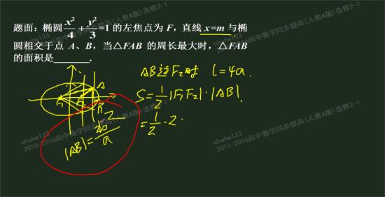 老师,椭圆的通径如图所示是怎样推出来的,_高
