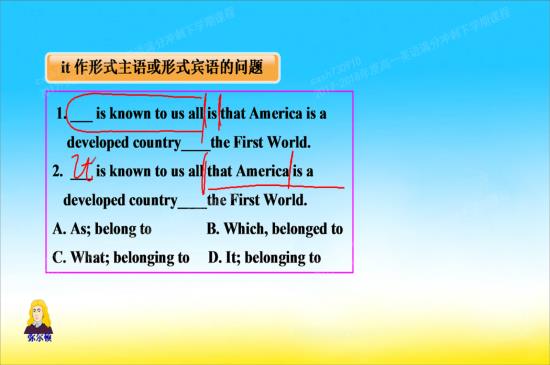 第一题的第一空为什么不能用it作形式宾语