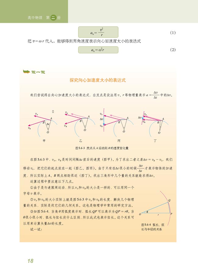 物理向心加速度推导公式_不确定_物理_高三_