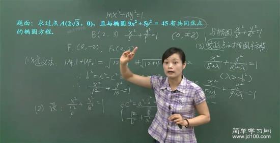 椭圆的一般方程不应该是mx方+ny方=m_高二数