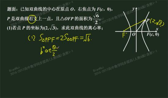 焦点三角形的面积公式的推导过程_高二数学