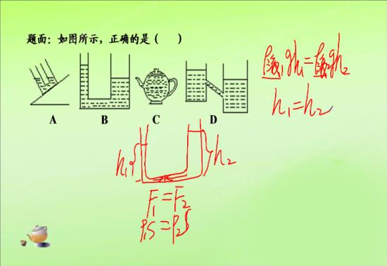 请问老师,如果连通器里装的是不同液体的话