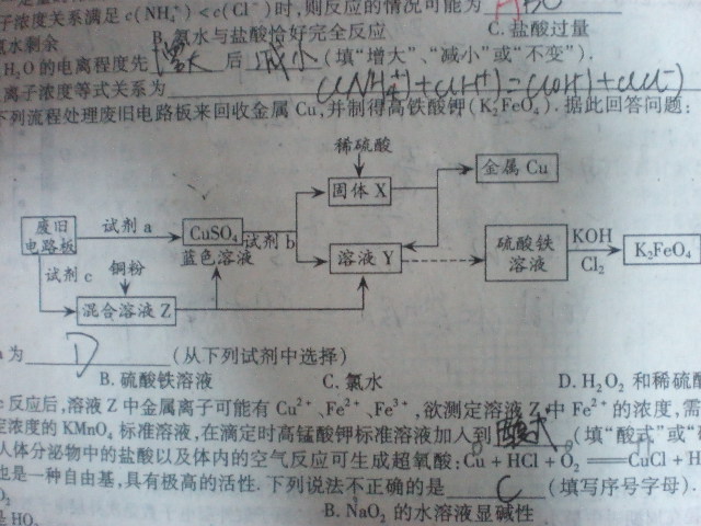 关于一个化学流程图