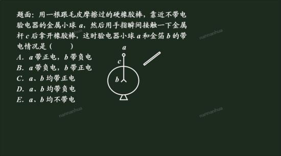 为什么人作为导体导走的是负电荷呀,而不是_高