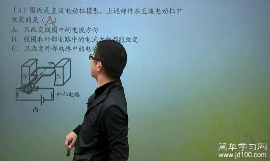 的作用是什么?直流电动机的工作原理_初三物