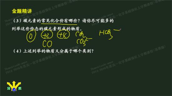 为什么HCO3-中的碳元素化合价为2?咋_高一化