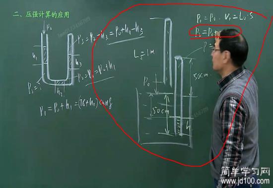 题目:如图所示,一玻璃管高度为1m,玻璃