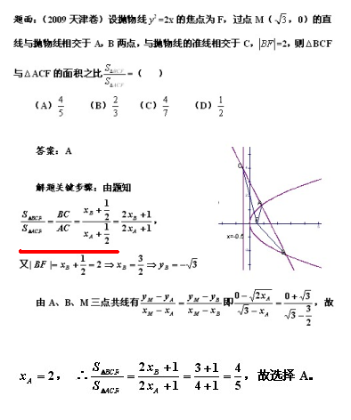 抛物线 课后自测_不确定_数学_高二_简单学习
