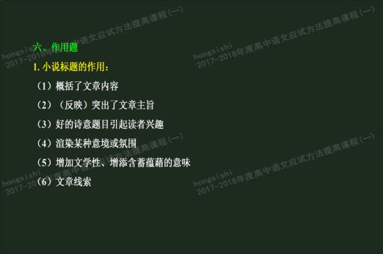 这一版列举了小说标题的作用; 但是,对