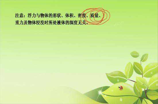 质量是不是物体的密度丶浮力的计算公式是什